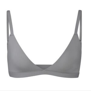 SKIMS TRIANGLE BRALETTE GREY